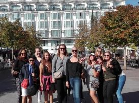 Capicúa en la Plaza de Santa Ana. Excursión Barrio las Letras